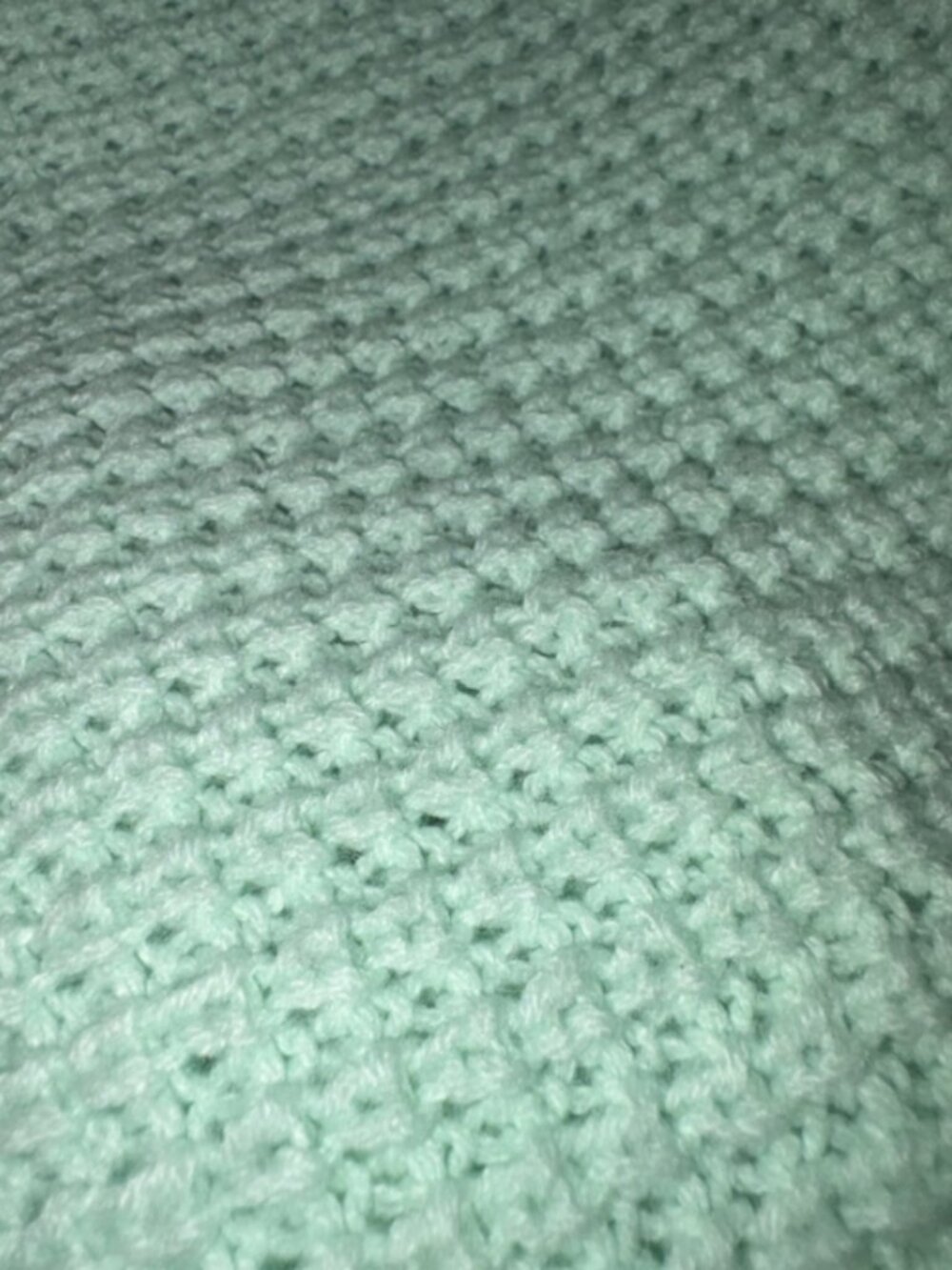 Mint-Green Wide-Neck Cropped Knit Sweatshirt from U2B - Picture 3 of 5